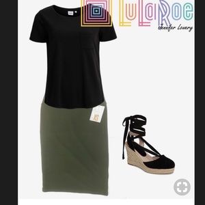 EUC Lularoe Olive Cassie Pencil Skirt